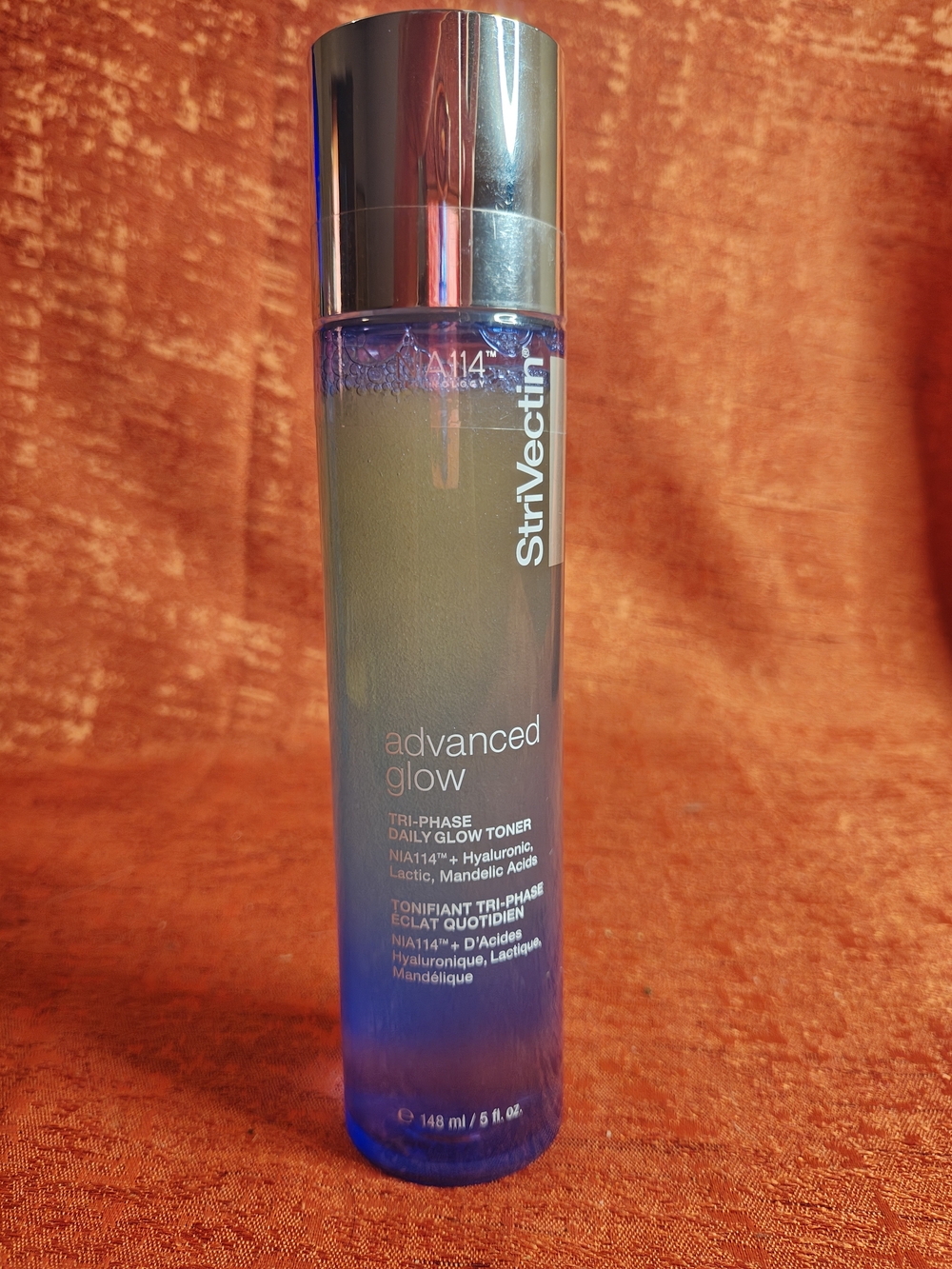 StriVectin Advanced Glow Tri-Phase Daily Glow Toner - blue and silver